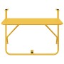 Mesa Colgante de Balcón Mostaza 60 x 39 x 65 cm Acero en Mesas de jardín | Comprar online en Foru.es