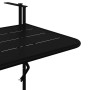 Mesa Colgante de Balcón Negro 60 x 39 x 65 cm Acero en Mesas de jardín | Comprar online en Foru.es