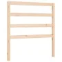 Bed frame with solid wood headboard 90x190 cm by vidaXL, Beds and slatted bases - Ref: Foro24-3191871, Price: 87,73 €, Discou...