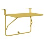 Mesa Colgante de Balcón Dorado 60 x 39 x 65 cm Acero en Mesas de jardín | Comprar online en Foru.es