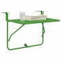 Mesa Colgante de Balcón Verde 60 x 39 x 65 cm Acero en Mesas de jardín | Comprar online en Foru.es