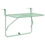 Mesa Colgante de Balcón Verde menta 60 x 39 x 65 cm Acero en Mesas de jardín | Comprar online en Foru.es