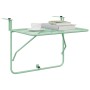 Mesa Colgante de Balcón Verde menta 60 x 39 x 65 cm Acero en Mesas de jardín | Comprar online en Foru.es