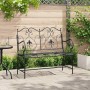 Banco de jardín Negro 104 x 54 x 93 cm Acero en Bancos de jardín | Comprar online en Foru.es