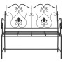 Banco de jardín Negro 104 x 54 x 93 cm Acero en Bancos de jardín | Comprar online en Foru.es