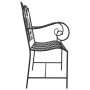 Banco de jardín Negro 104 x 54 x 93 cm Acero en Bancos de jardín | Comprar online en Foru.es