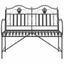 Banco de jardín Negro 103,5 x 59 x 89 cm Acero en Bancos de jardín | Comprar online en Foru.es