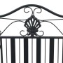 Banco de jardín Negro 103,5 x 59 x 89 cm Acero en Bancos de jardín | Comprar online en Foru.es