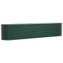 Arriate elevado Verde 400 x 80 x 81 cm Acero en Macetas y jardineras | Comprar online en Foru.es