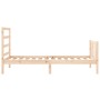 Estructura de cama con cabecero madera maciza 90x200 cm de vidaXL, Camas y somieres - Ref: Foro24-3191891, Precio: 84,81 €, D...
