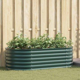 Arriate elevado Verde 160 x 80 x 44 cm Acero en Macetas y jardineras | Comprar online en Foru.es