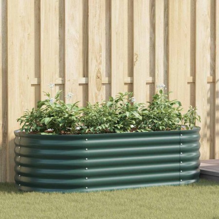 Arriate elevado Verde 160 x 80 x 44 cm Acero en Macetas y jardineras | Comprar online en Foru.es
