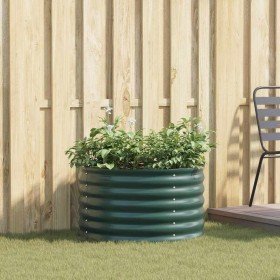 Arriate elevado Verde 80 x 80 x 44 cm Acero en Macetas y jardineras | Comprar online en Foru.es