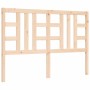 Estructura de cama con cabecero madera maciza 140x190 cm de vidaXL, Camas y somieres - Ref: Foro24-3191951, Precio: 127,06 €,...