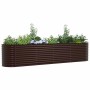Arriate elevado Marrón 400 x 80 x 81 cm Acero en Macetas y jardineras | Comprar online en Foru.es