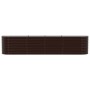 Arriate elevado Marrón 400 x 80 x 81 cm Acero en Macetas y jardineras | Comprar online en Foru.es