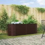 Arriate elevado Marrón 240 x 80 x 81 cm Acero en Macetas y jardineras | Comprar online en Foru.es