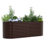 Arriate elevado Marrón 240 x 80 x 81 cm Acero en Macetas y jardineras | Comprar online en Foru.es