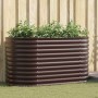 Arriate elevado Marrón 160 x 80 x 81 cm Acero en Macetas y jardineras | Comprar online en Foru.es