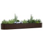 Arriate elevado Marrón 400 x 80 x 44 cm Acero en Macetas y jardineras | Comprar online en Foru.es