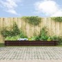 Arriate elevado Marrón 400 x 80 x 44 cm Acero en Macetas y jardineras | Comprar online en Foru.es