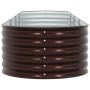 Arriate elevado Marrón 400 x 80 x 44 cm Acero en Macetas y jardineras | Comprar online en Foru.es