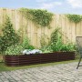 Arriate elevado Marrón 320 x 80 x 44 cm Acero en Macetas y jardineras | Comprar online en Foru.es