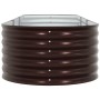 Arriate elevado Marrón 320 x 80 x 44 cm Acero en Macetas y jardineras | Comprar online en Foru.es