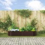 Arriate elevado Marrón 240 x 80 x 44 cm Acero en Macetas y jardineras | Comprar online en Foru.es