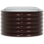 Arriate elevado Marrón 240 x 80 x 44 cm Acero en Macetas y jardineras | Comprar online en Foru.es