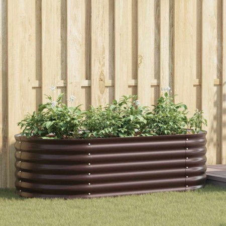 Arriate elevado Marrón 160 x 80 x 44 cm Acero en Macetas y jardineras | Comprar online en Foru.es