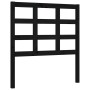 Estructura de cama individual con cabecero madera maciza negro de vidaXL, Camas y somieres - Ref: Foro24-3192065, Precio: 119...