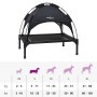 Cama para perro Manual Negro 63 x 49,5 x 60 cm Acero en Camas para perros | Comprar online en Foru.es