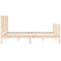 Estructura de cama con cabecero madera maciza 160x200 cm de vidaXL, Camas y somieres - Ref: Foro24-3191981, Precio: 131,81 €,...