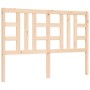 Estructura de cama con cabecero madera maciza 160x200 cm de vidaXL, Camas y somieres - Ref: Foro24-3191981, Precio: 131,81 €,...