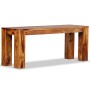 Banco de madera maciza de sheesham 110x35x45 cm de vidaXL, Bancos para recibidores y almacenamiento - Ref: Foro24-244352, Pre...