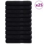 Toalla de Invitado SOLUND 25 pcs Negro 100 x 200 cm Algodón en Toallas | Comprar online en Foru.es
