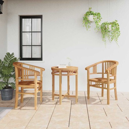 Silla 2 pcs Marrón 63 x 58 x 89 cm Madera de teca maciza en Sillas de jardín | Comprar online en Foru.es