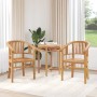 Silla 2 pcs Marrón 63 x 58 x 89 cm Madera de teca maciza en Sillas de jardín | Comprar online en Foru.es