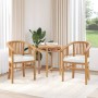Silla 2 pcs Marrón 63 x 58 x 89 cm Madera de teca maciza en Sillas de jardín | Comprar online en Foru.es