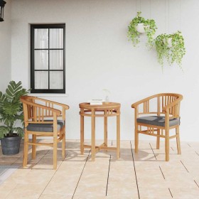 Silla 2 pcs Marrón 63 x 58 x 89 cm Madera de teca maciza en Sillas de jardín | Comprar online en Foru.es