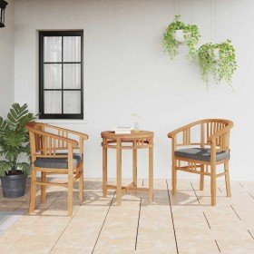 Silla 2 pcs Marrón 63 x 58 x 89 cm Madera de teca maciza en Sillas de jardín | Comprar online en Foru.es