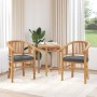 Silla 2 pcs Marrón 63 x 58 x 89 cm Madera de teca maciza en Sillas de jardín | Comprar online en Foru.es