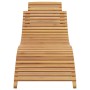 Tumbona Marrón 198 x 55 x 58.5 cm Madera de teca maciza en Tumbonas | Comprar online en Foru.es