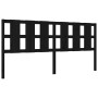 Estructura de cama con cabecero madera maciza negro 200x200 cm de vidaXL, Camas y somieres - Ref: Foro24-3192255, Precio: 215...