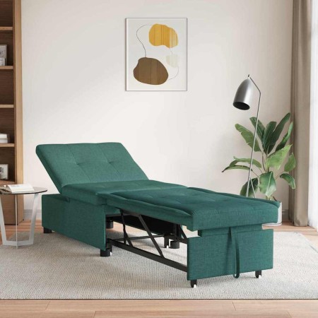 Sofá cama Verde oscuro 194 x 50 x 82 cm Madera contrachapada en Sofás | Comprar online en Foru.es