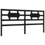 Estructura de cama con cabecero madera maciza negro 200x200 cm de vidaXL, Camas y somieres - Ref: Foro24-3192580, Precio: 210...