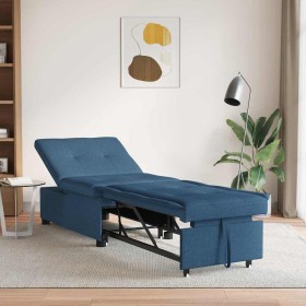 Sofá cama Azul 194 x 50 x 82 cm Madera contrachapada en Sofás | Comprar online en Foru.es
