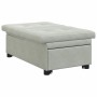 Sofá cama Gris Claro 194 x 67 x 82 cm Terciopelo en Sofás | Comprar online en Foru.es