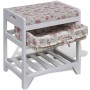 Banco de almacenamiento con zapatero y cesta madera paulownia de vidaXL, Bancos para recibidores y almacenamiento - Ref: Foro...